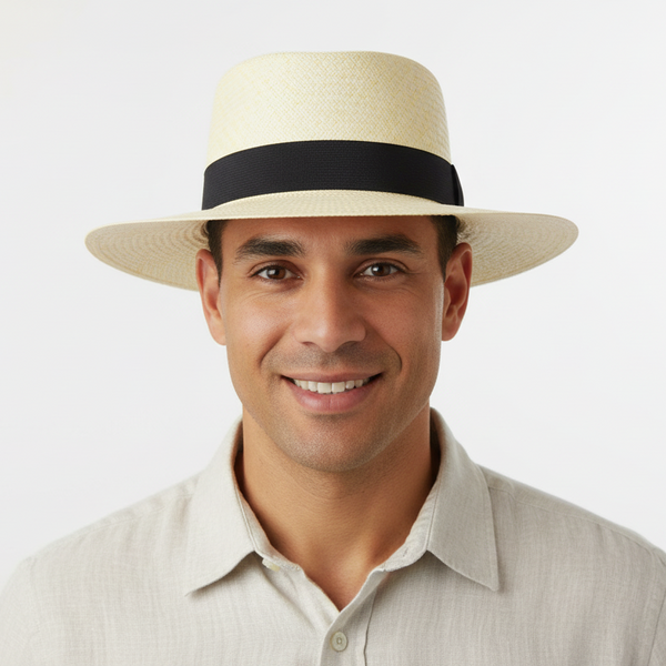 Sombrero Modelo Cubano Palma Jipijapa Hecho A Mano Para Hombre y Mujer