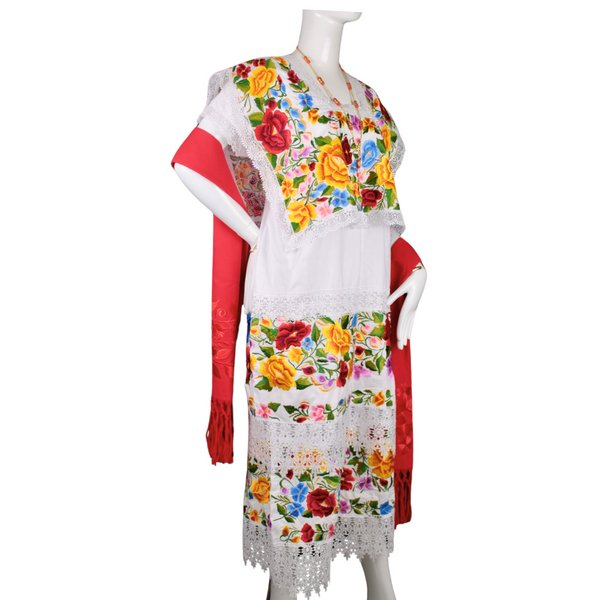Terno Yucateco Bordado Multicolor para Mujer (sobrepedido)