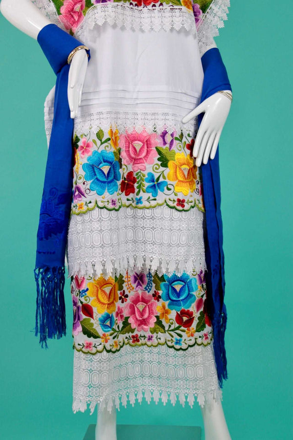 Terno Yucateco Bordado Multicolor para Mujer (sobrepedido)