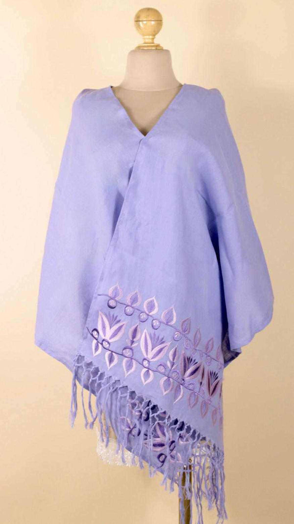 Rebozo chal artisanal lila