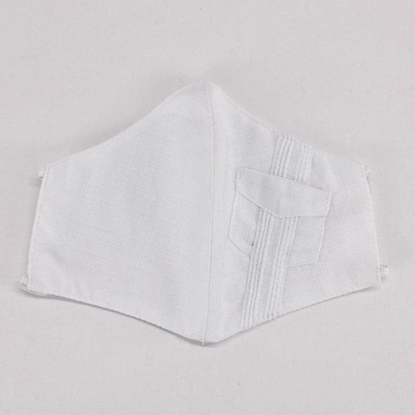 Cubrebocas Artesanal Guayaboca Blanco Triple Capa Unisex - Teya Artesanal