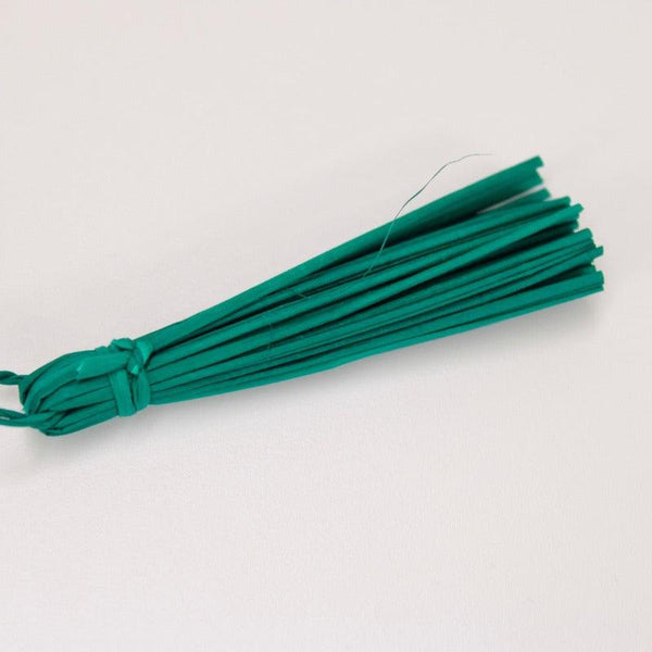 Abanico Artesanal Verde Esmeralda Palma Jipijapa A Mano Madera Ciricote - Teya Artesanal