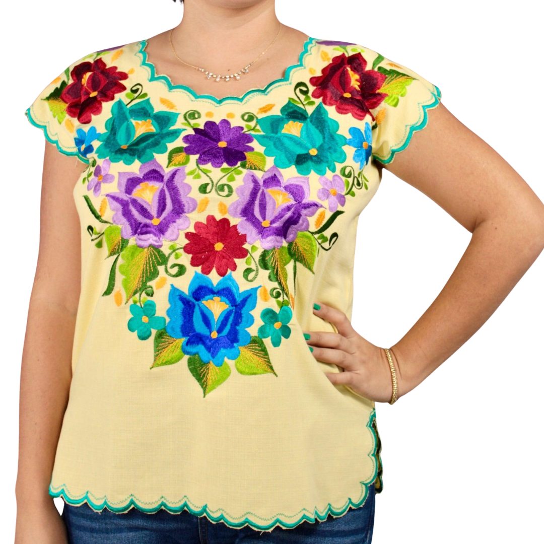 Blusas bordadas yucatecas 2020 hotsell