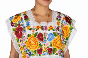Yucatecan Terno Multicolored Embroidery For Women (Overpedido)
