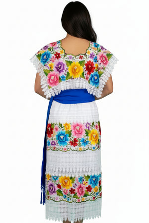 Terno Yucateco Bordado Multicolor para Mujer (sobrepedido)