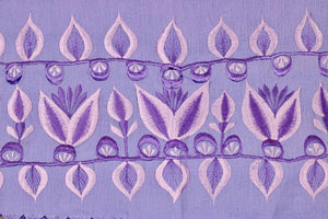 Rebozo chal artisanal lila